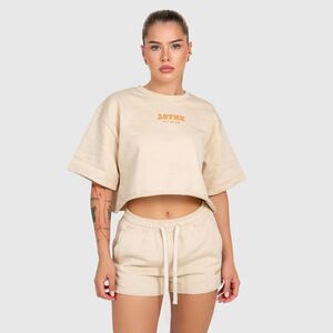 Női crop top Iron Aesthetics Heavy-Terry, bézs kép