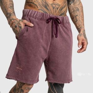 Férfi rövidnadrág Iron Aesthetics X Washed, burgundy kép