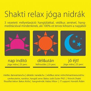 Dr. Bakos Judit Eszter – Virinchi mantraSOUND: Shakti Relax jóga nidrák hangtálakkal, meditációval | 3X25 perc MP3 kép