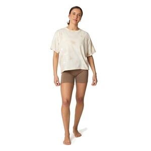 Manduka Connection Tee női organikus pamut cropped póló - Salt Wash kép