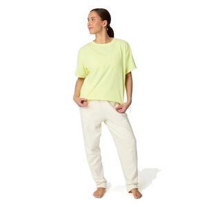 Manduka Connection Tee női organikus pamut cropped póló - Nimbu kép