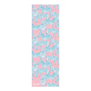 KLOE Zebras In Pink Csúszásmentes Jógatörölköző kép