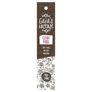 Füstölőpálcika cedarwood, Gaias incense kép
