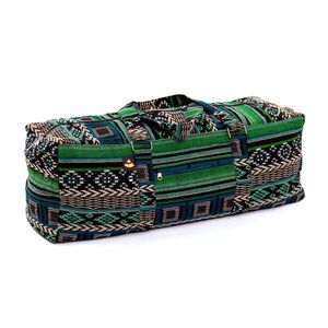 ETHNO Collection jóga táska - fekete-fehér-zöld mintás - Bodhi kép