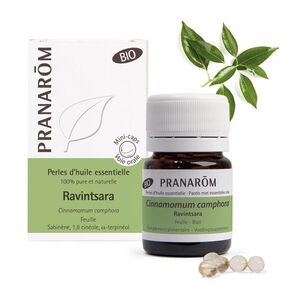 Pranarom Ravintsara "gyöngy" - illóolaj tartalmú mini kapszula bio 60 db kép