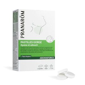 Pranarom Aromaforce tabletta - torok irritációra - 12 éves kortól 21 db kép
