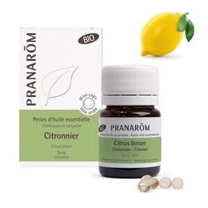 Pranarom Citrom "gyöngy" - illóolaj tartalmú mini kapszula bio 60 db kép