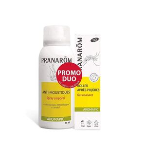 Pranarom Aromapic bio szúnyog- és rovarriasztó spray bőrre - duo 2 × 75 ml kép