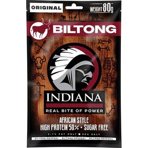 Indiana Biltong Marhahús Original 80g kép