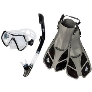ACRA Snorkelling szett 3in1, fekete, S/M, 36-41-es méretű uszonyok, maszk, snorkel kép