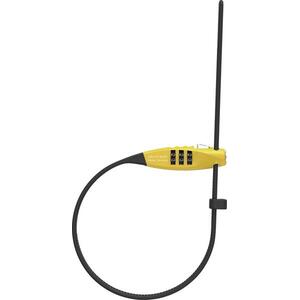 Abus Combiflex Speciális zárható húzókábel acél maggal, 45 cm hosszú kábel, sárga kép