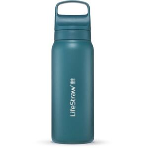 LifeStraw Go 2.0 rozsdamentes acél vízszűrő palack, 24 oz, türkiz lagúnakék kép