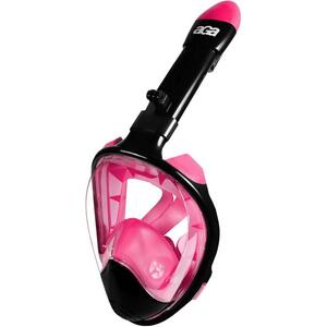 Aga DS1113 Teljes arcú snorkel maszk, L/XL, fekete/rózsaszín kép