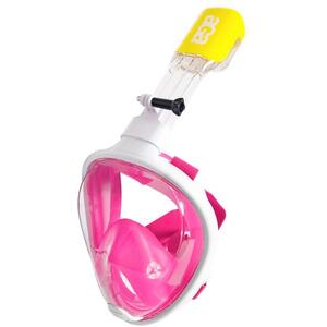 Aga DS1122 Teljes arcot fedő snorkel maszk, S/M, fehér/rózsaszín kép