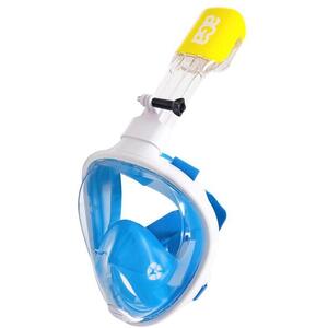 Aga DS1123 Teljes arcú snorkel maszk, L/XL, fehér/kék kép