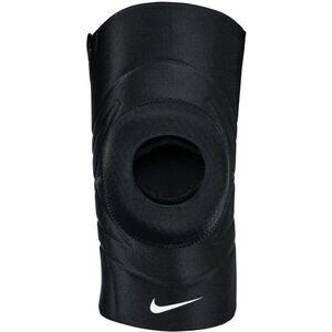 Nike térdkompressziós merevítő, nyitott - fekete-fehér, SL méret kép