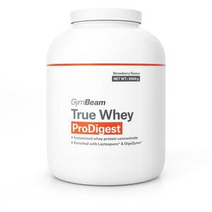 GymBeam True Whey ProDigest 2000g, strawberry kép