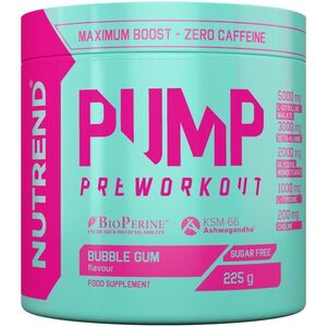 Nutrend PUMP, 225 g - bubble gum kép
