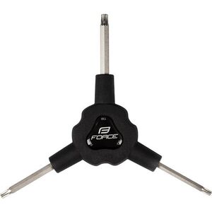 Force Y háromoldalas torxkulcs, T20/T25/T30, fekete kép