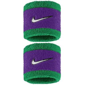 Nike Swoosh Classic csuklópánt, zöld/lila/fehér, 2 db kép