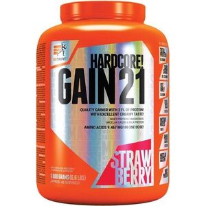 Extrifit Hardcore Gain 21, 3000 g, strawberry kép