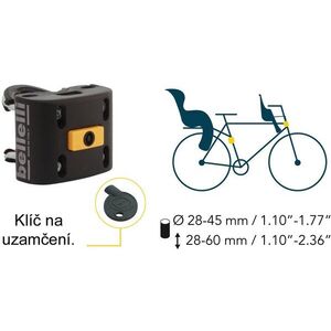 Bellelli B-Fix kerékpárülés rögzítő rendszer kép