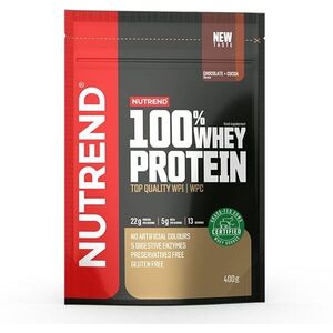 Nutrend 100% Whey Protein 400 g, csokoládé+kakaó kép
