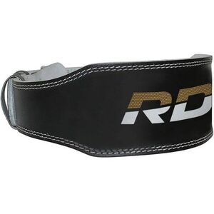 RDX GYM BELT 4" bőr súlyemelő öv, fekete-arany, XL kép