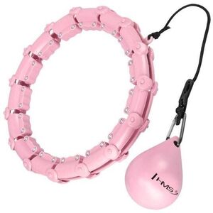 HMS HHW11 Plus Size Súlyozott masszázs hulahopp karika, rózsaszín kép