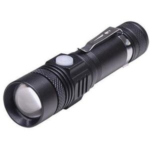 Solight újratölthető LED zseblámpa kerékpáros tartóval 400lm fókusz Li-Ion USB kép