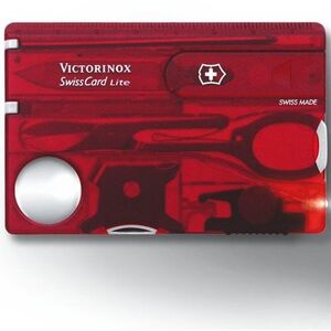 Victorinox Swiss Card Lite áttetsző piros kép