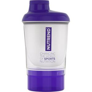 Nutrend Shaker 2019, lila, 300ml + tároló kép