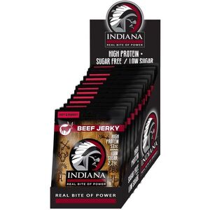 Indiana Jerky Hot & Sweet, marha, 375g (15 x 25g) kép