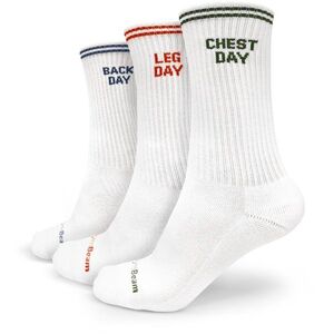 GymBeam GymRat zokni 3Pack, fehér, XL kép