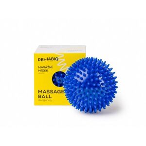 Rehabiq Hedgehog masszázslabda kék, 10 cm kép