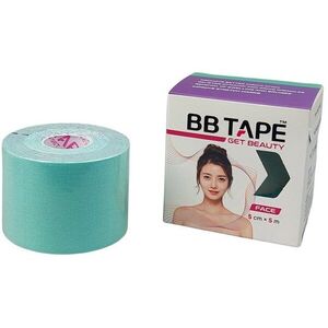 BB Tape arcra, 5 cm×5 m, pasztell zöld, 1 darab kép