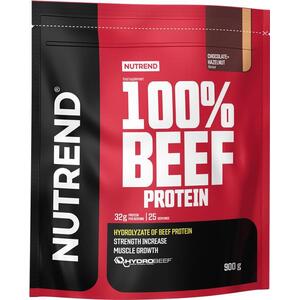 Nutrend 100% Beef Protein 900 g, csokoládé + mogyoró kép