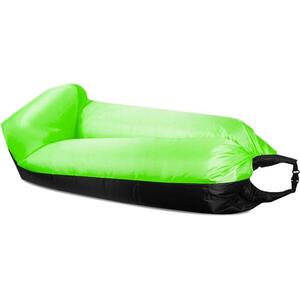 Aga LAZY BAG felfújható ülőzsák 230 × 70 cm, fekete/zöld kép