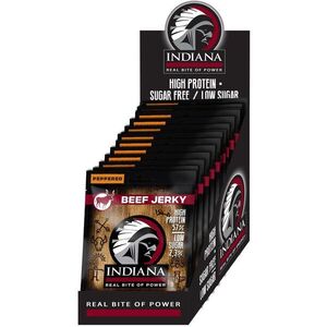 Indiana Jerky Peppered, marhahús borssal, 375 g (15 x 25g) kép