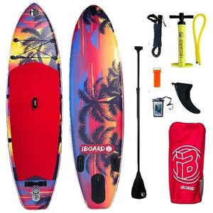 iBOARD 11' Paddleboard 2 Red Palm 335×82×15 cm kép