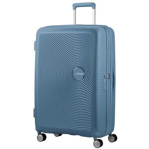 American Tourister Soundbox Spinner 77 Exp Stone Blue kép