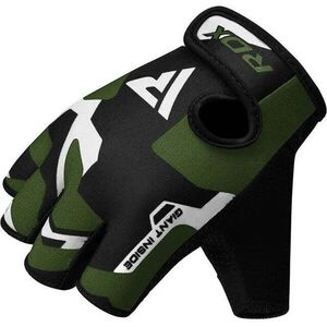 RDX Sublimation F6 Gym Gloves fitness kesztyű, fekete-zöld, XL kép