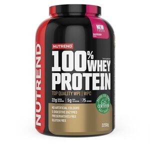 Nutrend 100% Whey Protein, 2250 g, málna kép