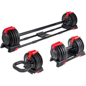 ACRA állítható súlyzókészlet 24 kg, 3in1 kép