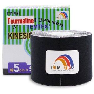 Temtex Tourmaline fekete 5 cm-es kineziológiai szalag kép