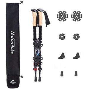 Naturehike karbon túrabot DS03 egy pár 400 g - fekete/piros kép
