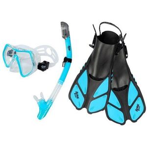 ACRA Snorkelling szett 3in1, világoskék, S/M, 36-41-es méretű uszonyok, maszk, snorkel kép