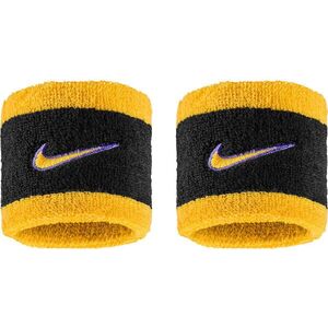 Nike Swoosh Classic csuklópánt, fekete/lila/arany, 2 db kép