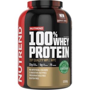 Nutrend 100% Whey Protein, 2250 g, csokoládé + kakaó kép