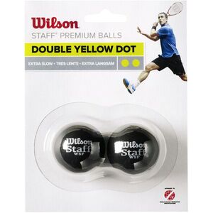 Wilson Staff Squash 2 Ball Pack Double Yellow Dot kép